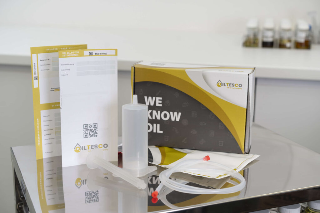 Ölprobengebinde 5 Versandkarton Pumpe –